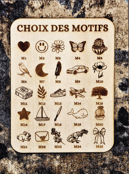 Duo Marque-page/Équerre en bois à personnaliser