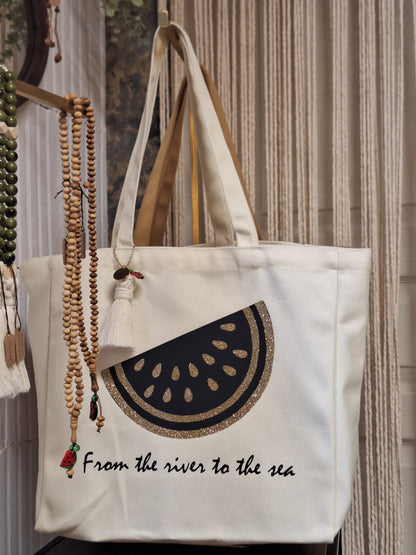 Totebag Moon & Watermelon