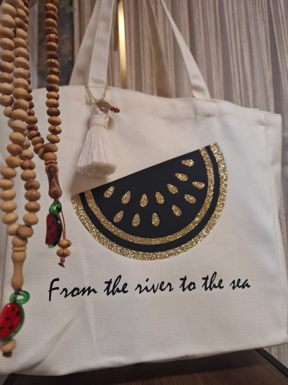 Totebag Moon & Watermelon