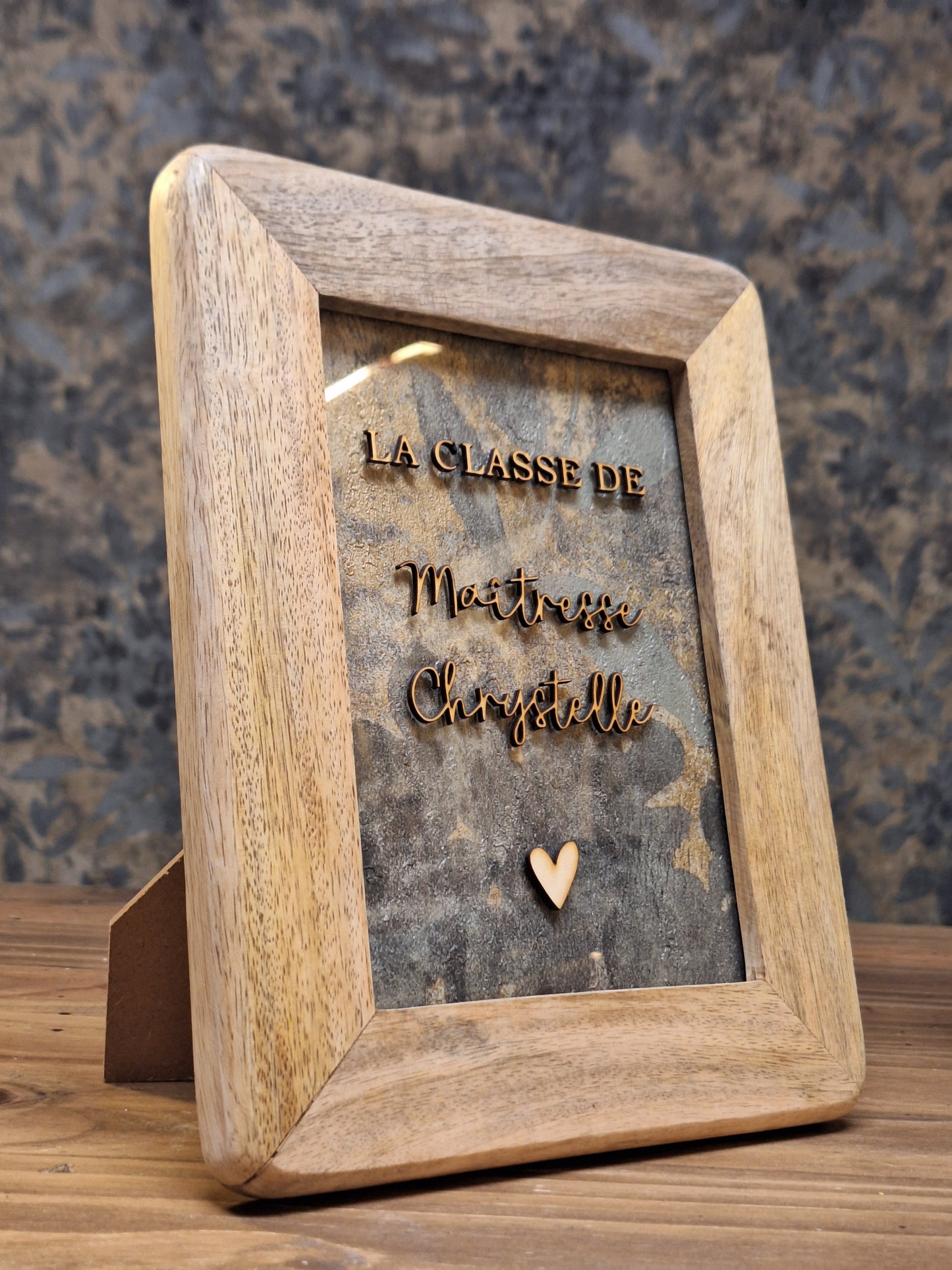 Cadre en bois de manguier à personnaliser.