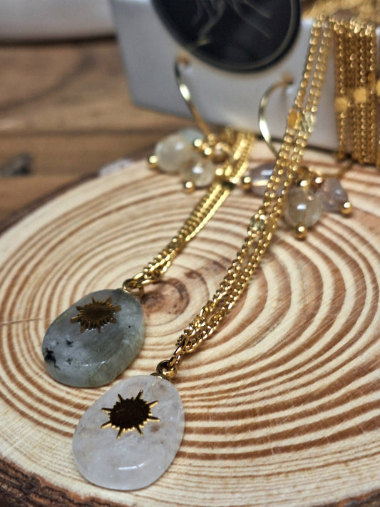 Parure en pierre naturelle - Soleil