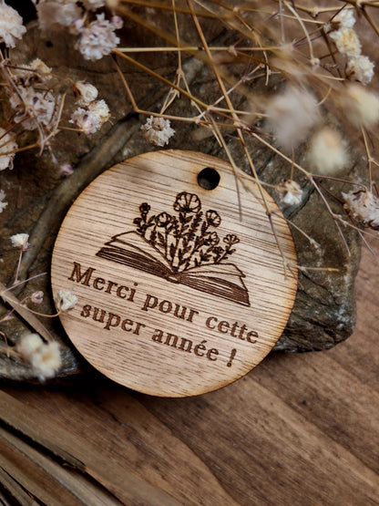 Etiquette en bois personnalisée