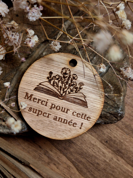 Etiquette en bois personnalisée