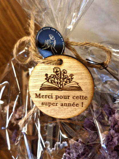 Etiquette en bois personnalisée