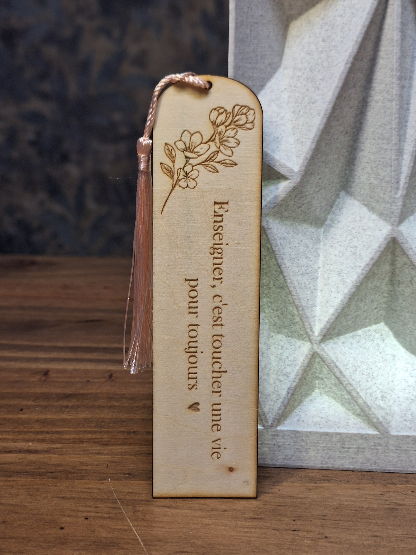 Marque-page en bois à personnaliser