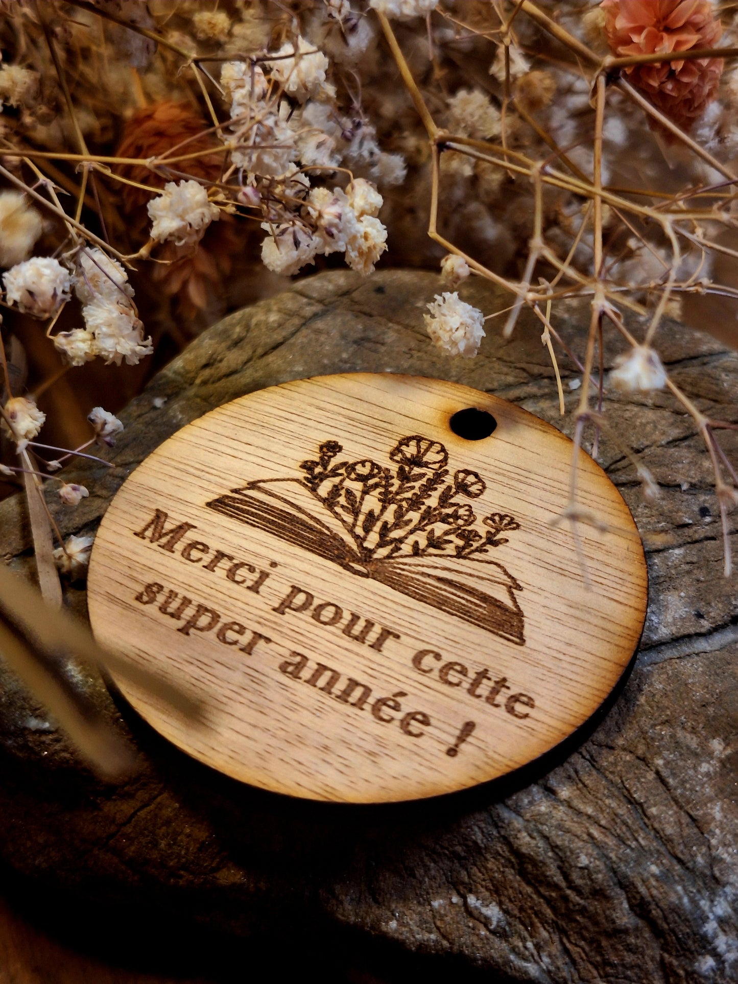 Etiquette en bois personnalisée