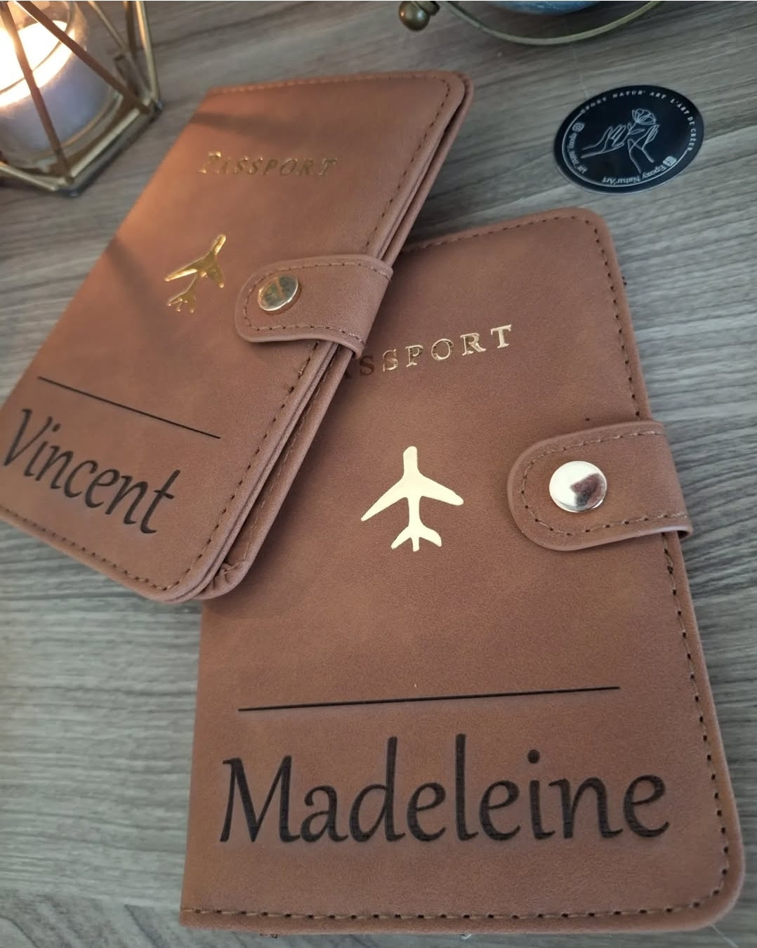 Protège passeport personnalisé