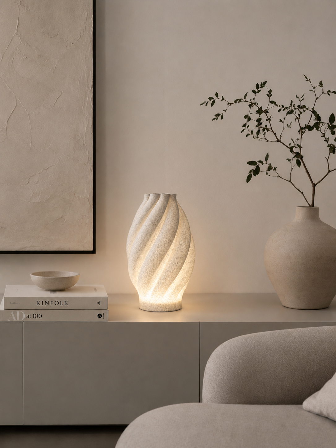 Lampe de table Praline – Effet granite