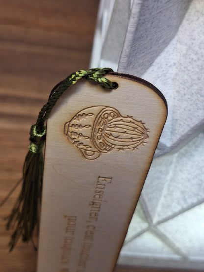 Marque-page en bois à personnaliser